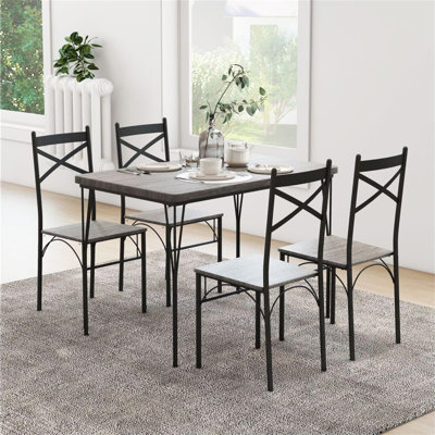 Suzzie 4 - Person Dining Set