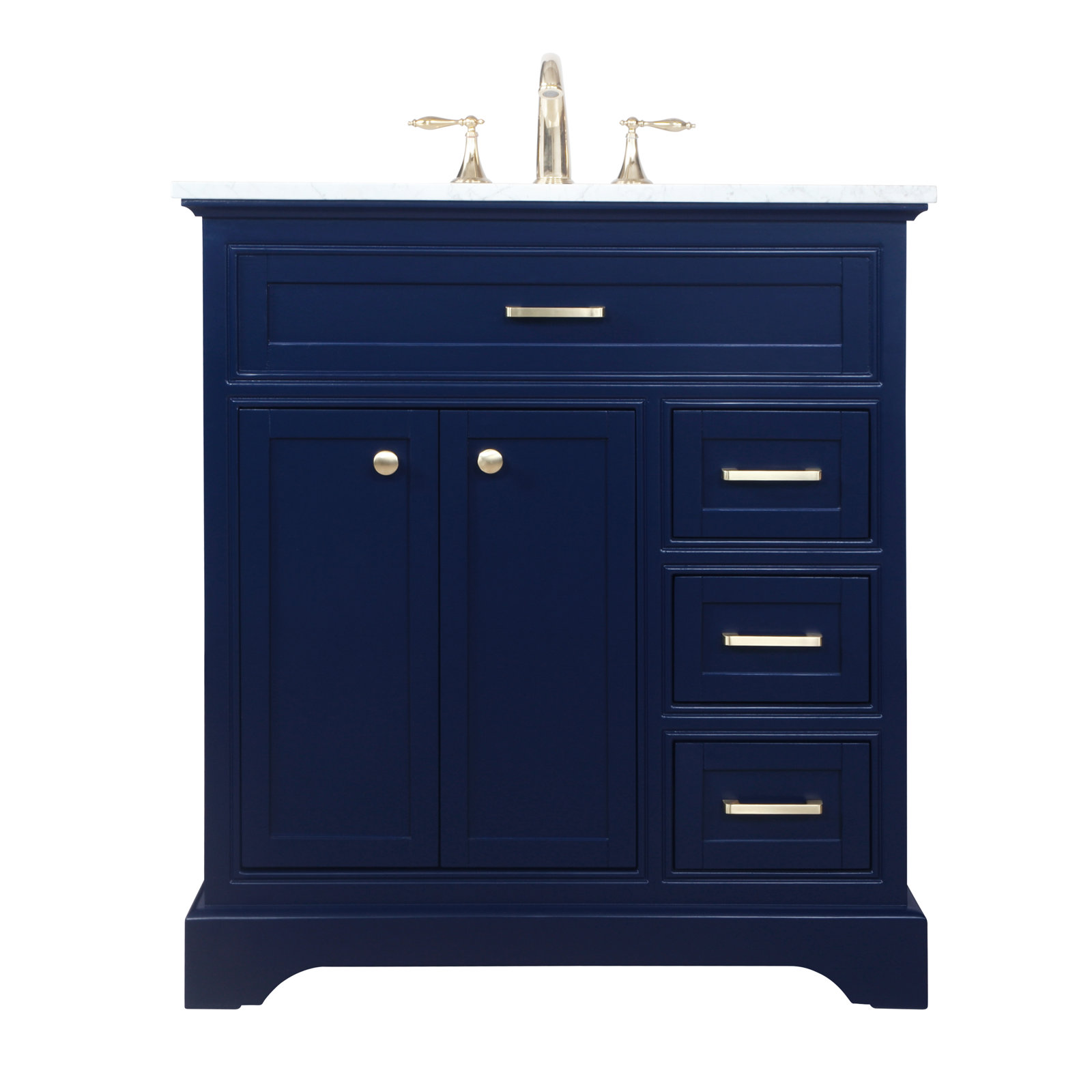 Hermes 32'' Single Bathroom Vanity, Blue