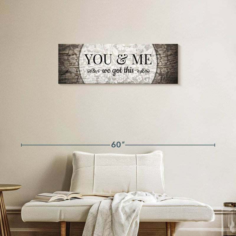 «You And Me We Got This II», reproduction sur toile, H 36 po x l 12 po x P 1,25 po