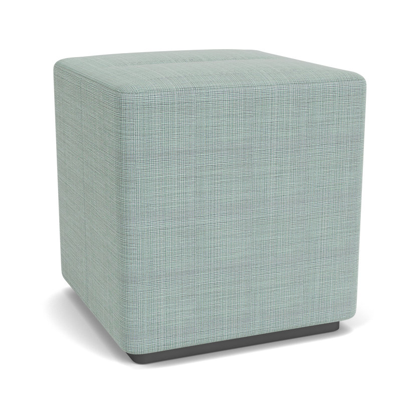 Repose-pieds Darsey, Gris anthracite, Chambray écume de mer