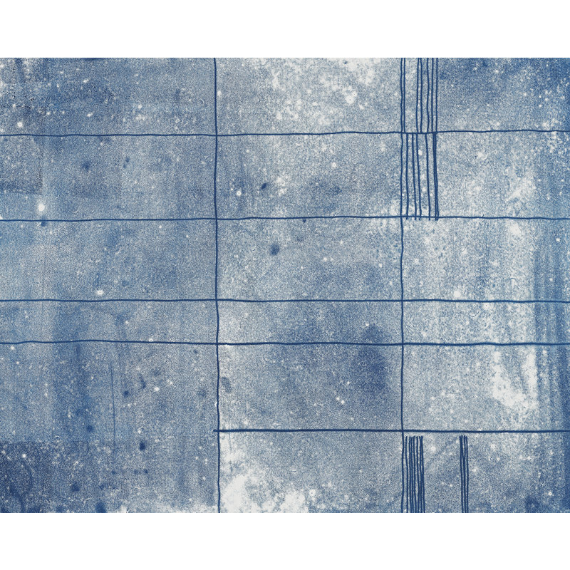 Panneau mural bleu Panes