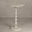 Alexander Hammered Metal Table, White-574419065