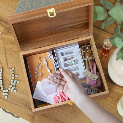 Artisanal Large Hinged Lid Keepsake Box