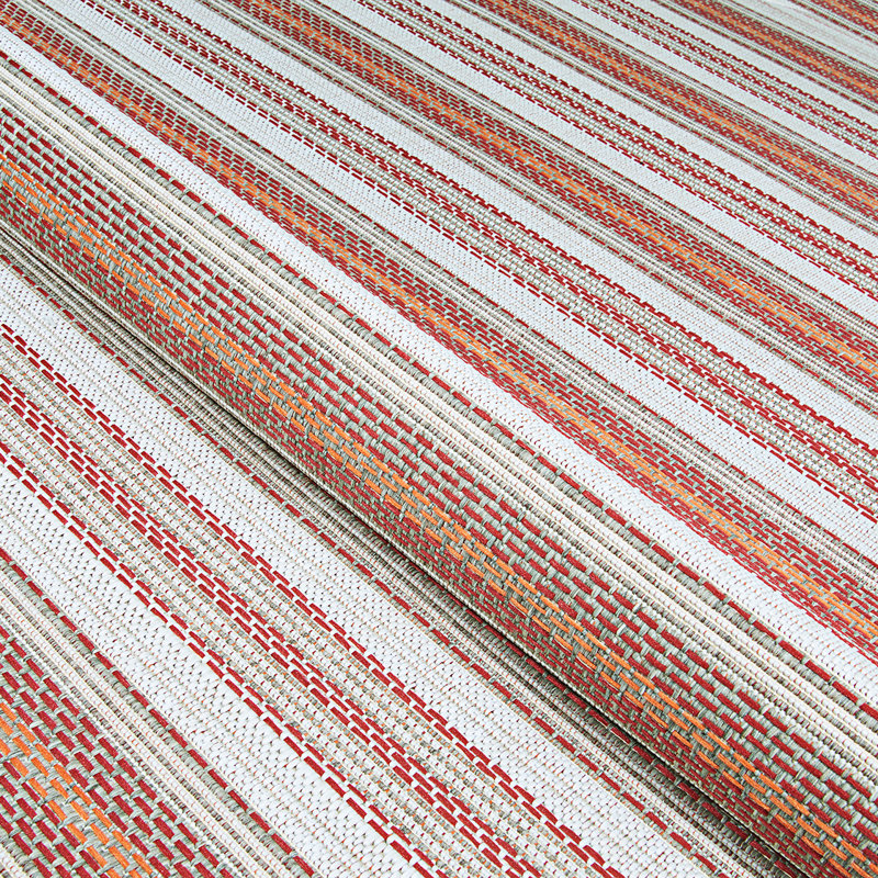 Tapis intérieur / extérieur à rayures Broddrick, Tapis de couloir 2 pi 3 po x 11 pi 9 po
