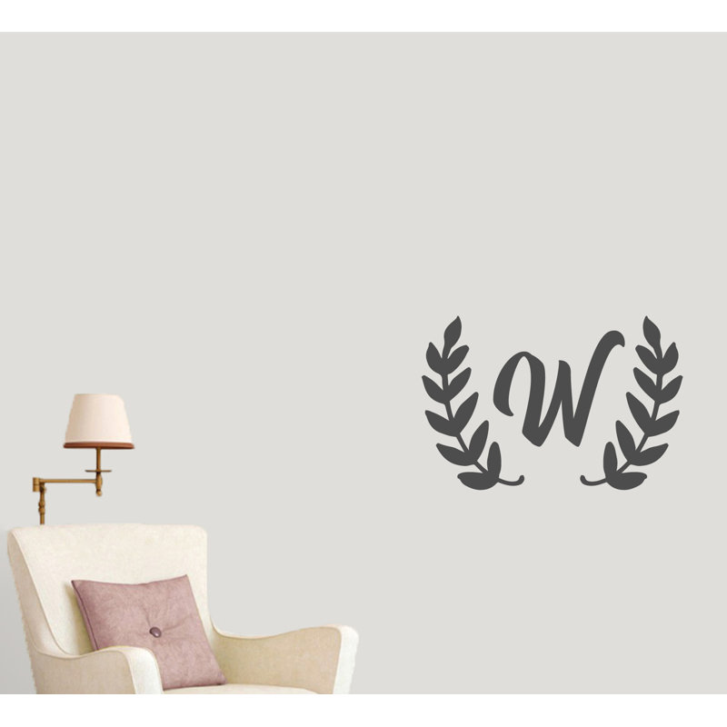 Adhésif décoratif couronne olive, Gris foncé, Oui