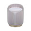 Repose-pieds deux tons avec rangement ou tabouret de coiffeuse, taupe