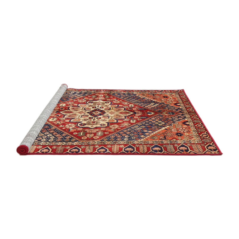 Tapis traditionnel 100% lavable à la machine 3912, Carré 7 pi