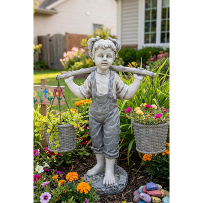 Flowers for Felicity Garden Statue