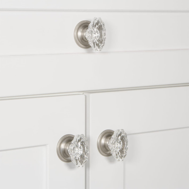 Biarritz Cabinet Knob, Satin Nickel