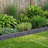 Tierra Verde 48"L Roman Stone Recycled Rubber Garden Border Kit, Grey, 2-Pack
