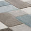 Lozano area rug Machine Woven Rectangle Beige/Blue-24398543