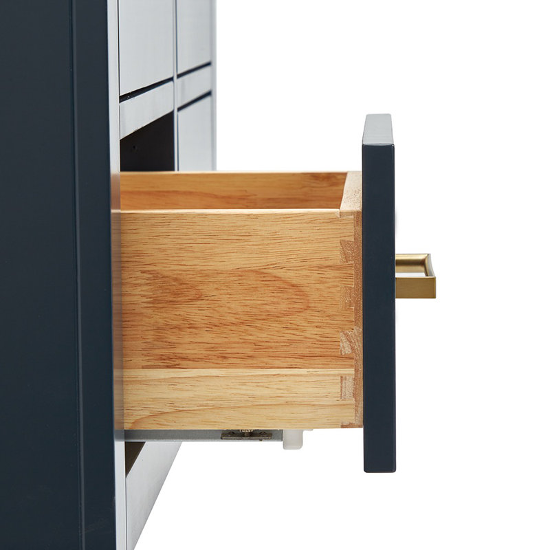 31'' W Single Vanity, Midnight Blue, Satin Brass