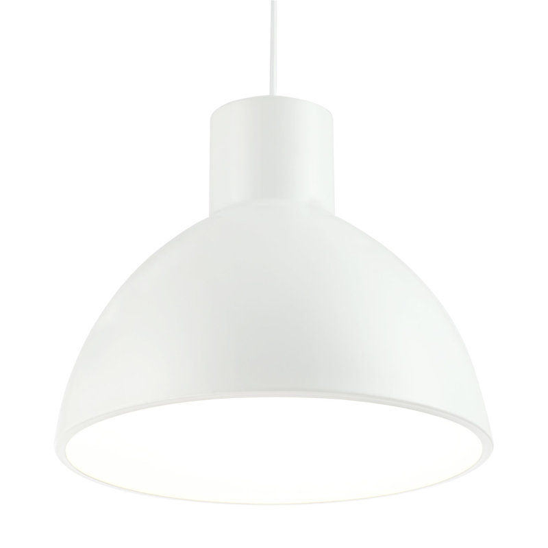 Luminaire suspendu en forme de dôme à 1 lumière blanche Aldeburgh