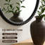 Miroir rond en bois-1852076752