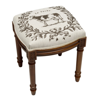 Kimbrel Solid Wood Accent Stool
