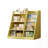 Wooden Toy Storage Organizer Cabinet with Bookshelf for Kids, Toddler Sling Book Rack for Playroom and Bedroom-142657646