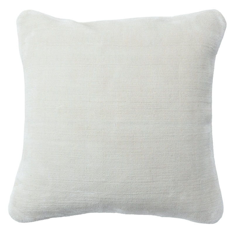 Coussin Jaipur Living Illumine, Housse de coussin seulement - sans insert, Ivoire, Carré 24 po
