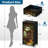 4 Drawer Dresser for Bedroom, Narrow Chest of Drawers, Wooden Top and Study Iron Frame 18"x37.5"-(WxH)
