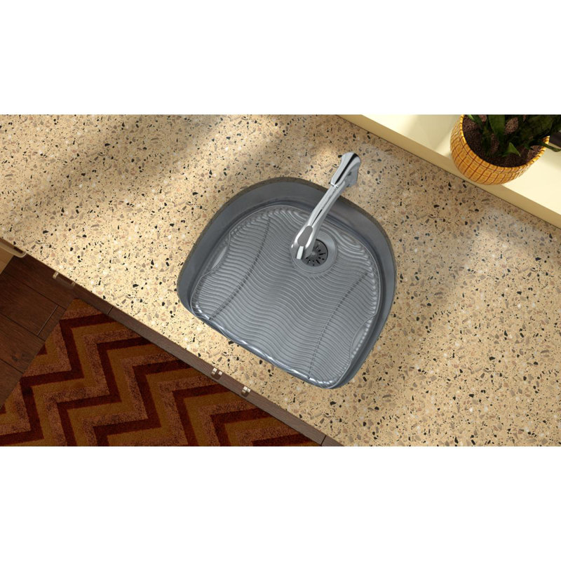 Évier de cuisine avec filtre à panier L 23,525 po x l 21,25 po Lustertone