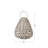 D17x18" Coconio Wood Lattice Lantern-Tapered