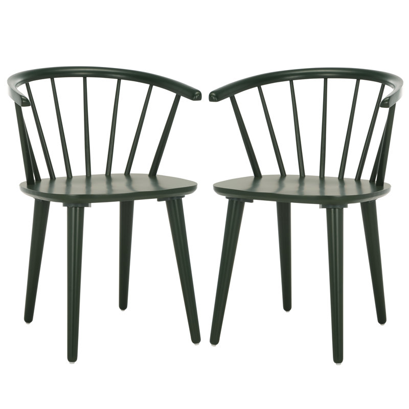 Baek 45cm Solid Spindle Back Arm Chair, Garden Green