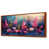 Toile avec cadre flottant brun