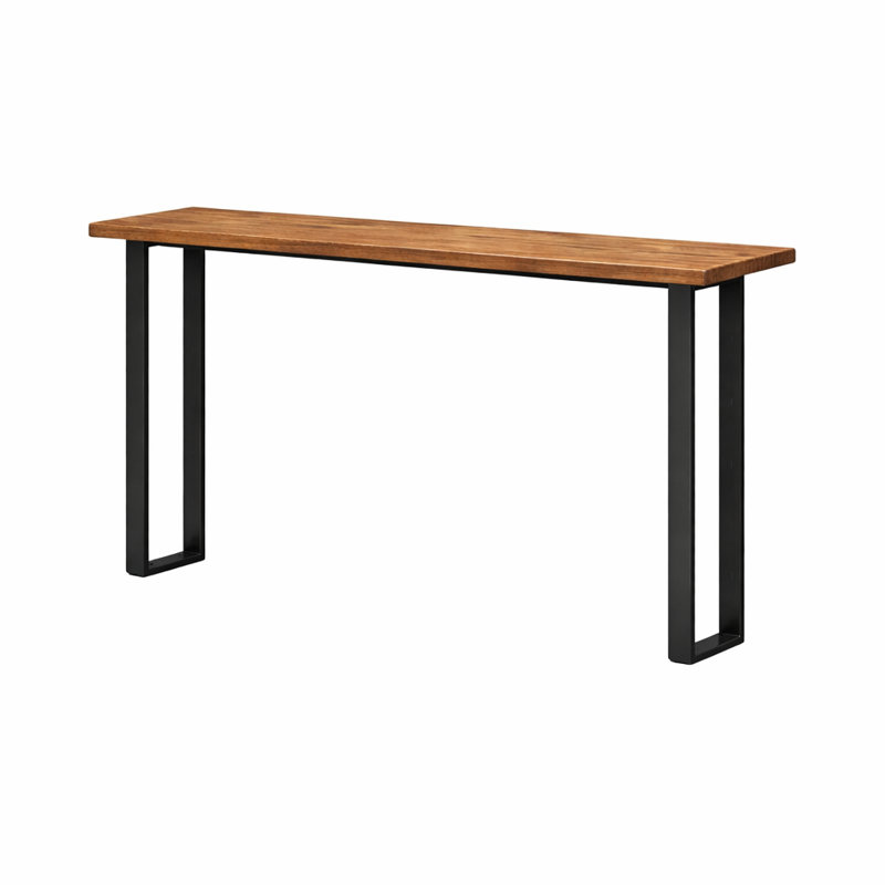 Bar High Communal Table-U Shape Base, Natural, 42'' H X 72'' W X 18'' D