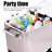 Costway 80 qt. Serving Station / Cart Black and White
