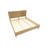 Natural Wood King Bed Frame