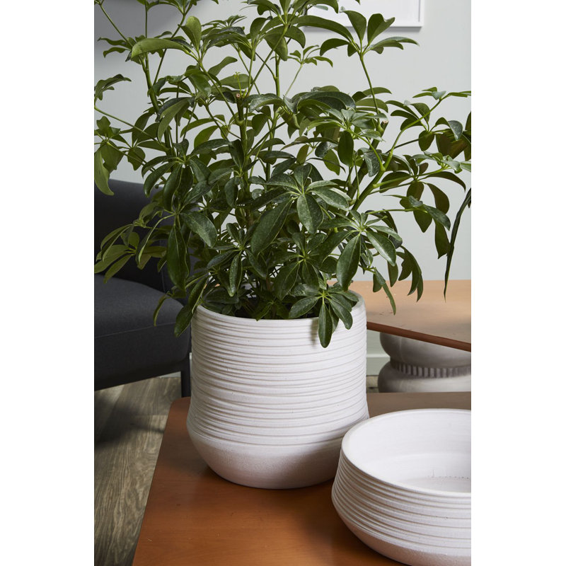 Ceramic Pot Planter, 7.25" H x 7.5" W x 7.5" D