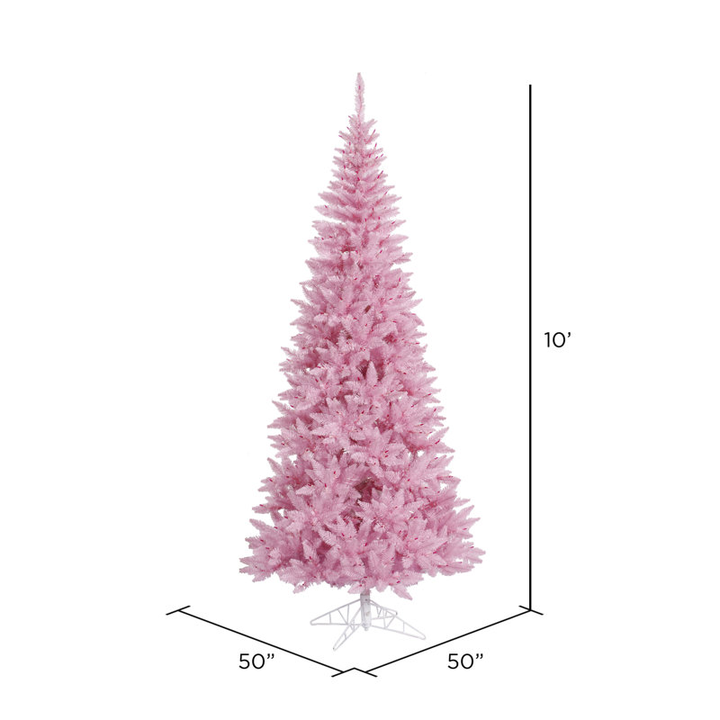 Pink Fir Christmas Tree, 10' H x 50" W
