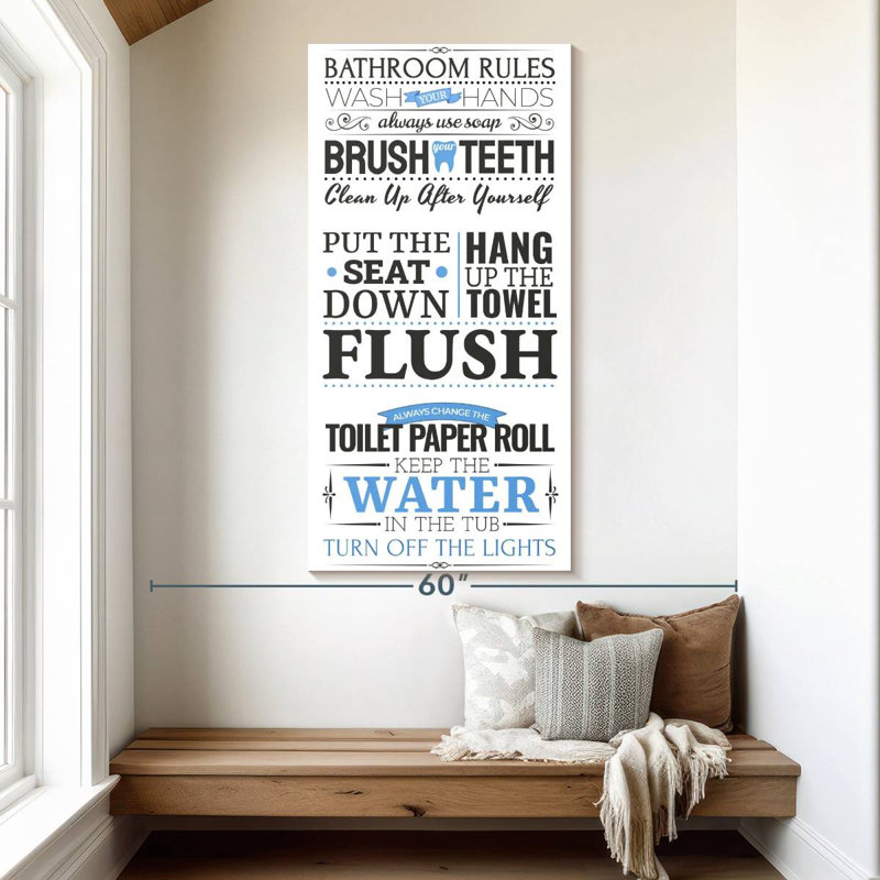 Plaque murale pour salle de bain, H 54 po x l 27 po