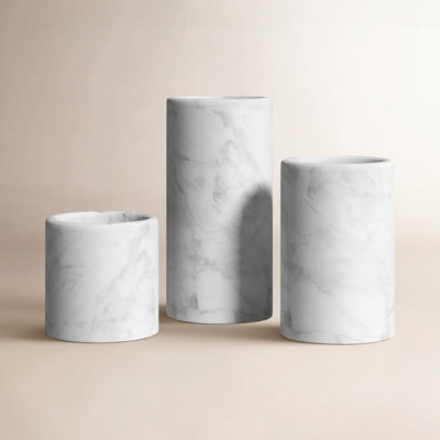 Matheson Genuine Marble Candlestick Holder