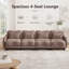 Rosman Oversized Chenille 4-Seater Sofa with Lumbar Pillows, Deep Cushioned Seats, Curved Arms, and Easy Modular Assembly-133650878