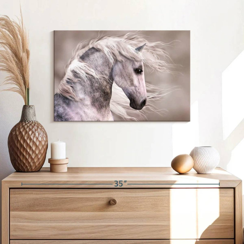 Cheval brun Brampt, H 16 po x l 24 po