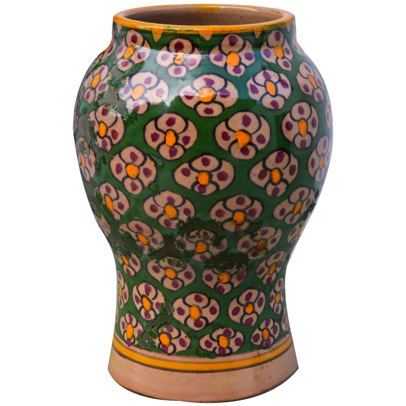 Afro-Moresque Handmade Ceramic Table Vase
