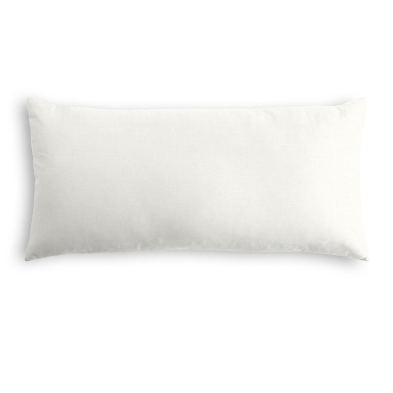 Linen Reversible Pillow Cover, 14" x 36", Cream