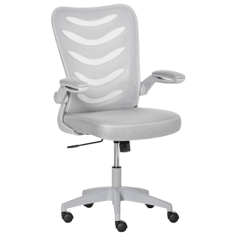 Chaise de travail en filet Caidenlee, gris