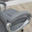 High Back Home Office Chair Executive Computer Chair With Adjustable Height, Upholstered Thick Padding Headrest And Armrest - Grey