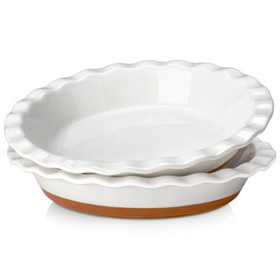 MALACASA Nonstick Stoneware Pie Pan