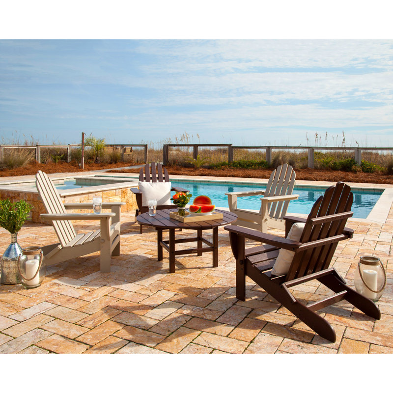 Chaise Adirondack pliante POLYWOOD Classic Adirondack, Sable