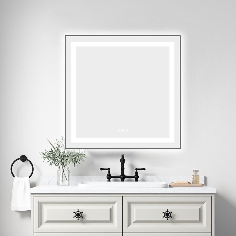 Miroir de salle de bain mural 30 po X Fog