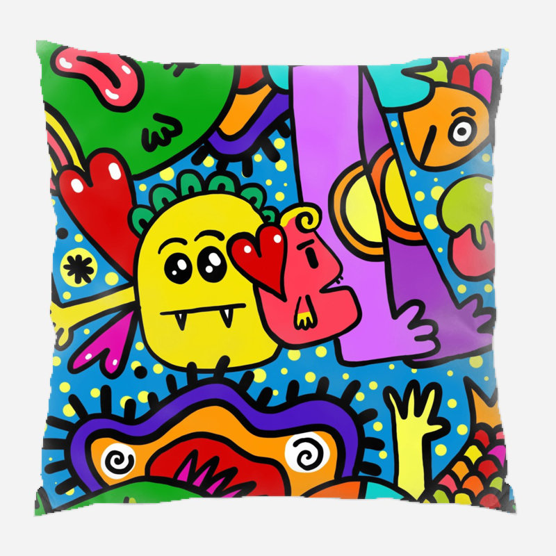 Coussin décoratif dessin, Intérieur
