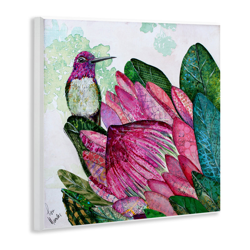 Colibri et plaque murale Protea, design par Lisa Morales