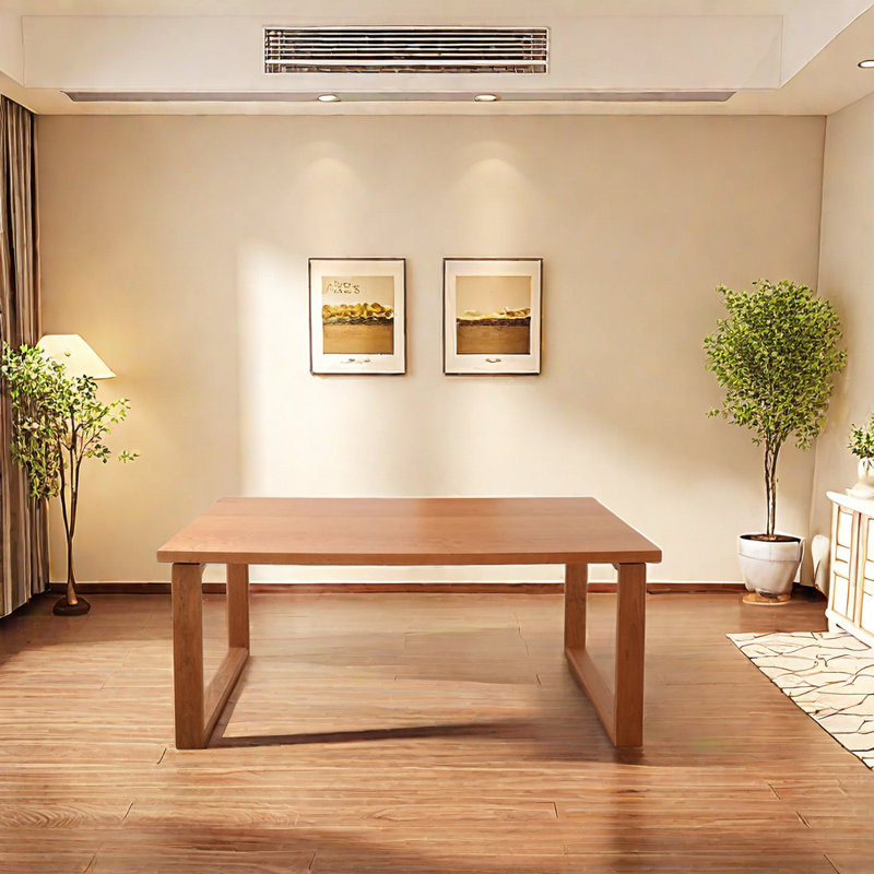 Tammitha Cherry Solid Wood Dining Table, 29.52"H x 70.86"L x 33.46"W
