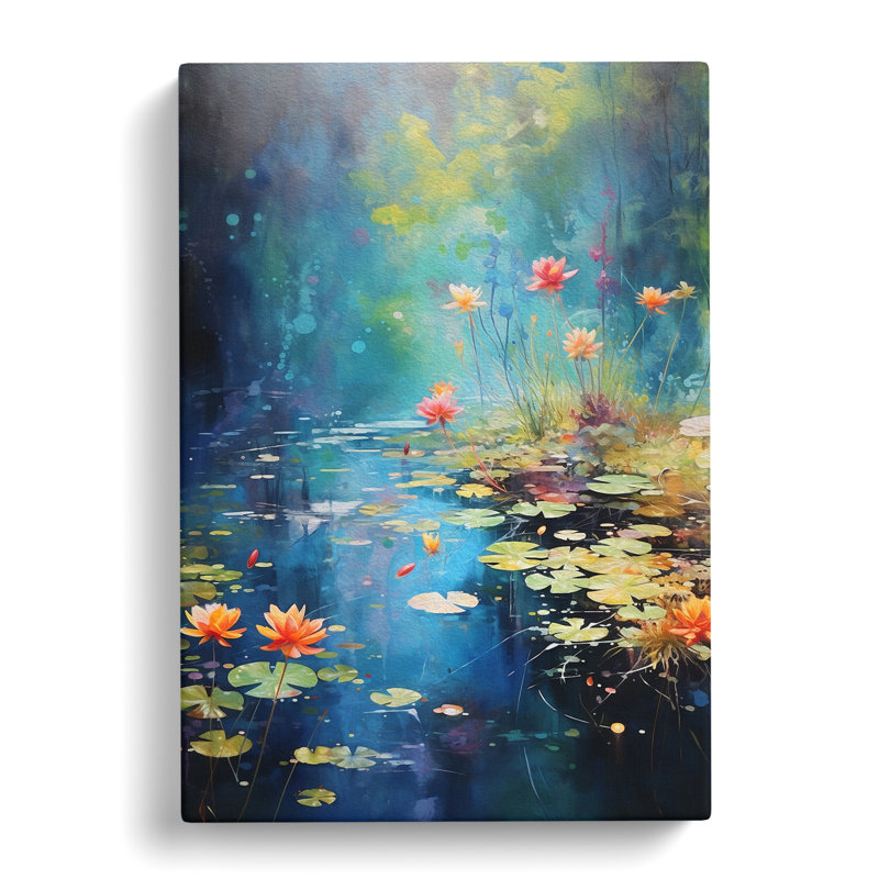 Pond Abstract No.3 - Wrapped Canvas, 76cm H x 50cm W x 3cm D