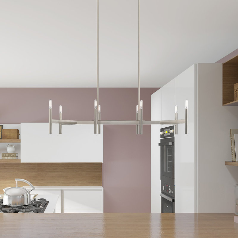 Martella 8-Light Chandelier, Brushed Nickel