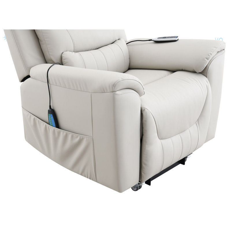 Fauteuil inclinable électrique en cuir synthétique Marsha