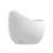 1.28 Single Flush Glossy White Ceramic Toilet - Egg Shape, Construction, Bathroom Upgrade Egg-Shaped Flush, Scratch, Easy Cleaning