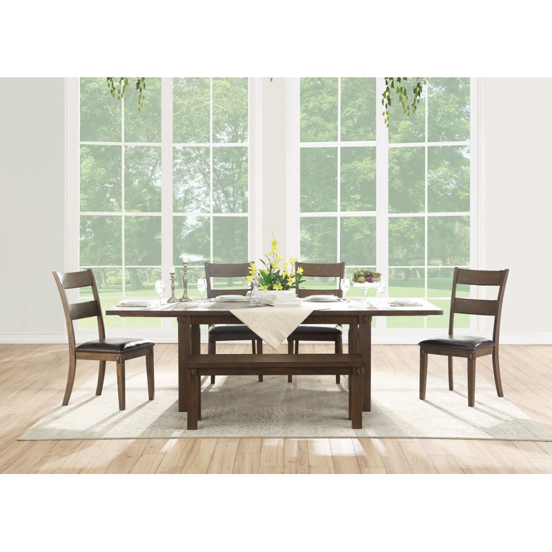 ACME Nabirye Dining Table, Dark Oak